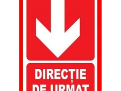 Placute pentru directie de urmat in jos